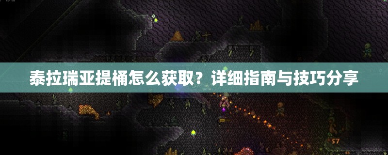 泰拉瑞亚提桶怎么获取？详细指南与技巧分享